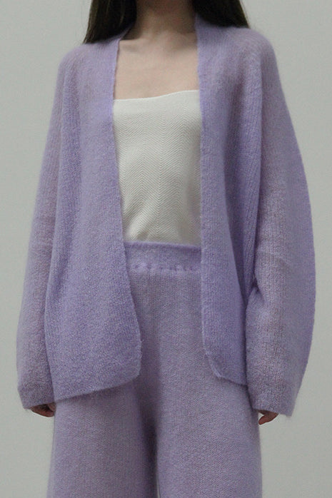 SWAYING/KNIT Seamless Mohair Suit SW212SZ69 Lilac PS16